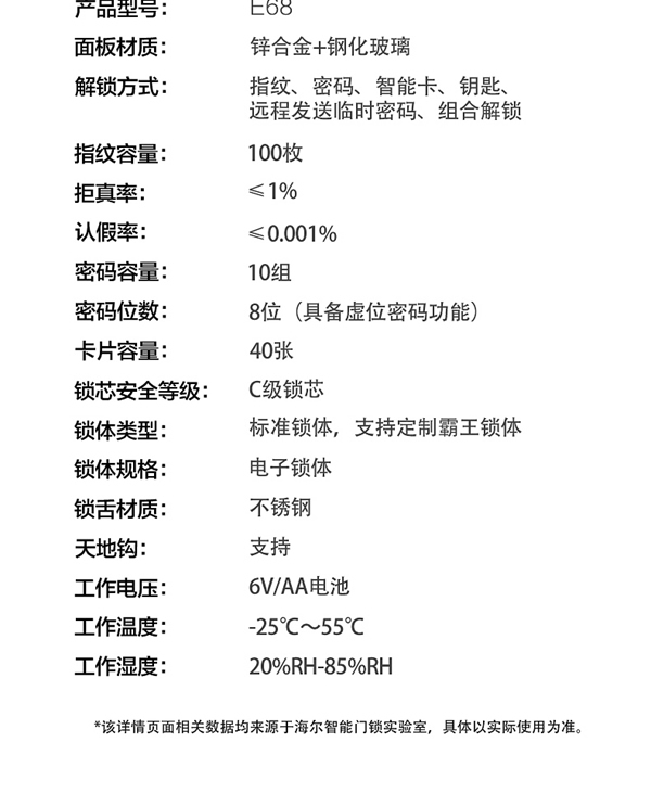 海爾智能門鎖E68：智慧互聯 易握易開