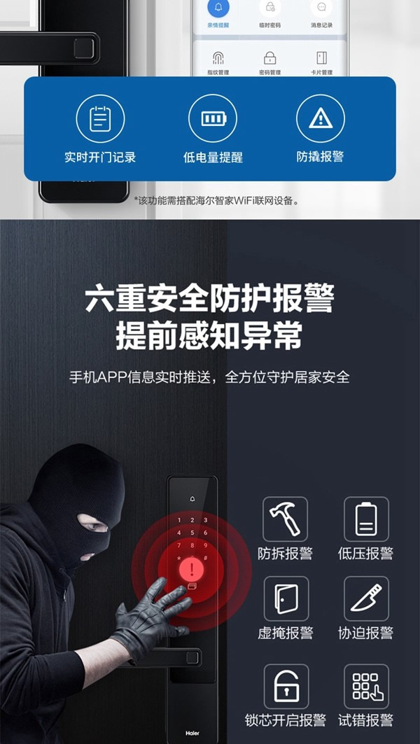 海爾智能門鎖E18：真智能 真品質