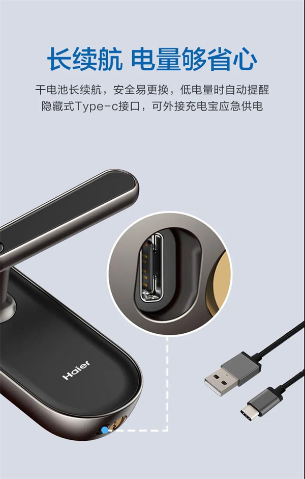 海爾智能門鎖：E26雙核智控智能門鎖首發亮相