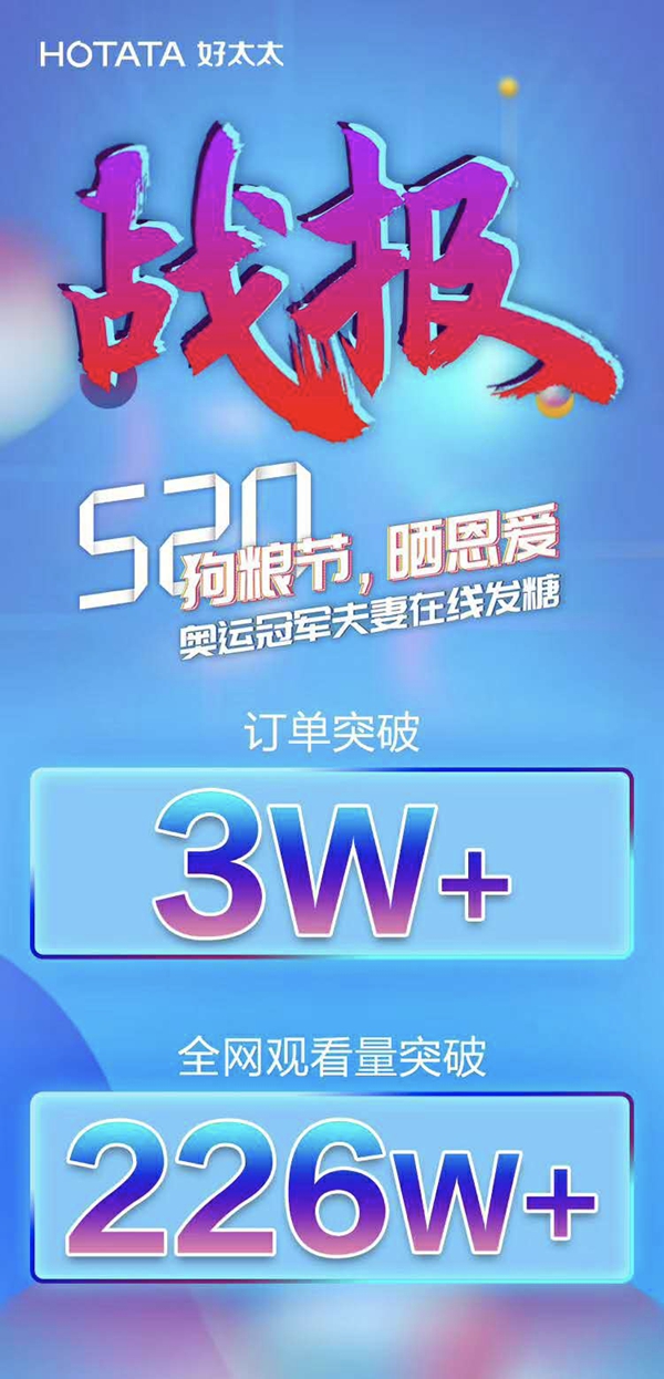 好太太直播間現場火爆 奧運冠軍夫婦驚喜現身