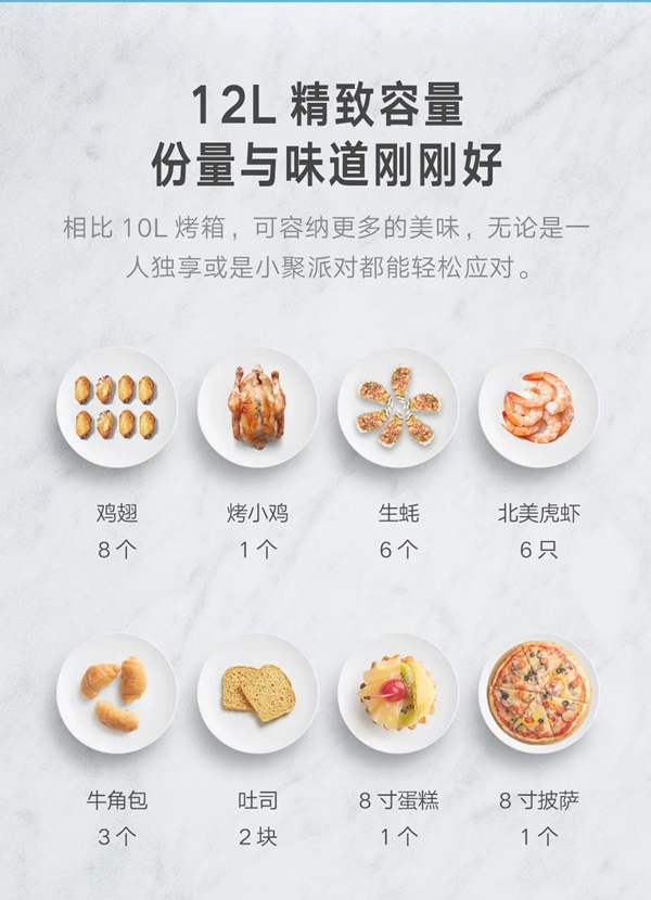 云米全屋互聯網家電電烤箱12L迷你款