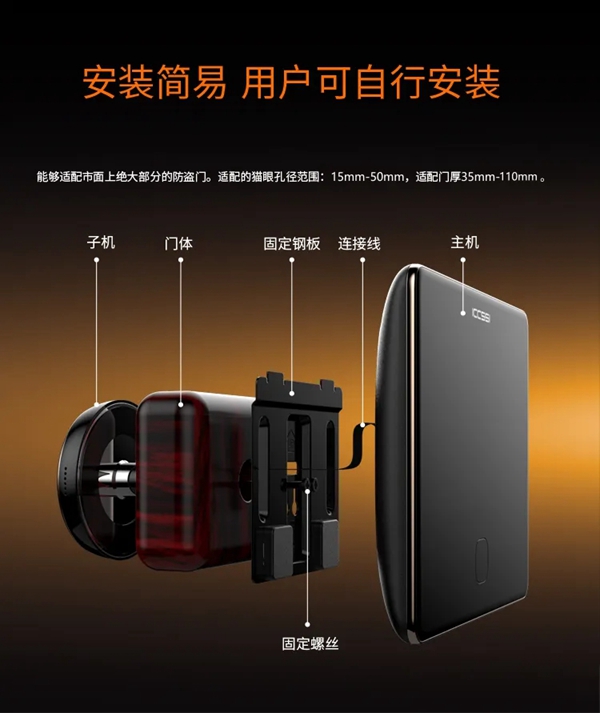 艾棲驚艷新品：視覺盛宴，M3智能貓眼初登場(chǎng)。