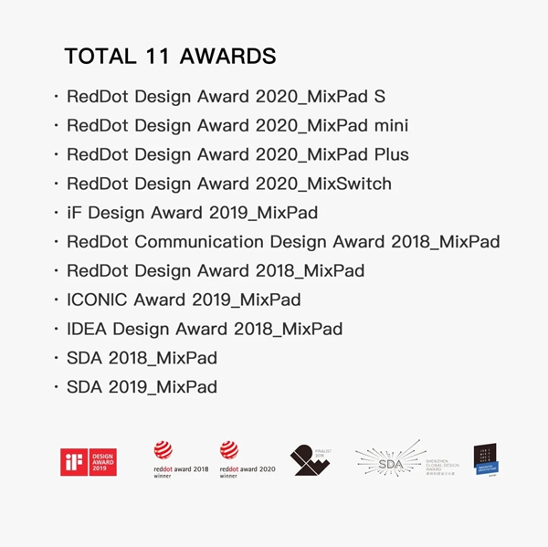 ORVIBO歐瑞博MixPad全系列榮膺2020紅點設(shè)計獎，為智能家居領(lǐng)域獲獎最多墻面交互產(chǎn)品！