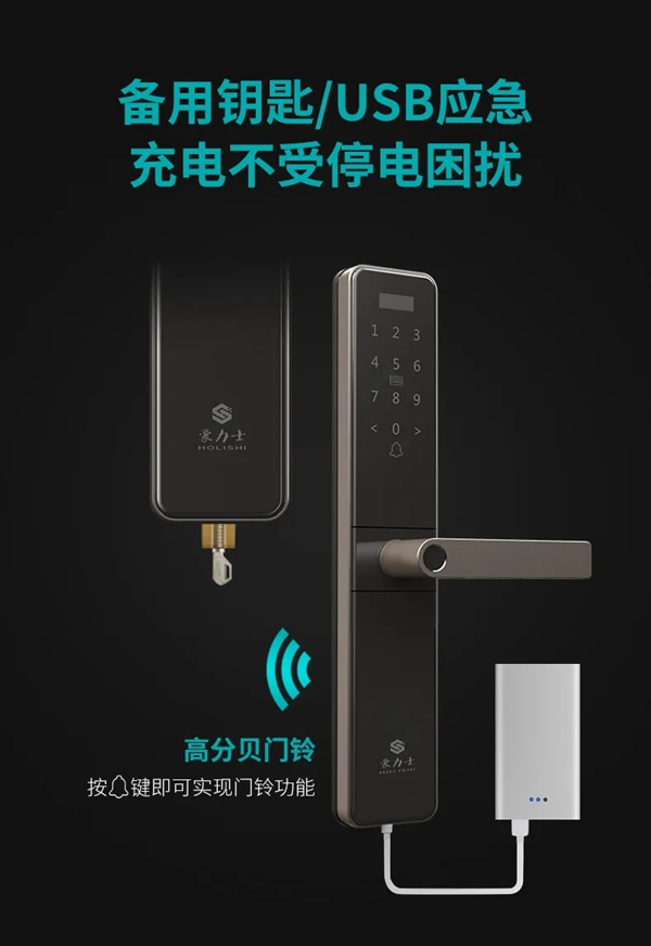 豪力士智能鎖A3-2：人臉指紋鎖和貓眼指紋鎖三大新品全新上市