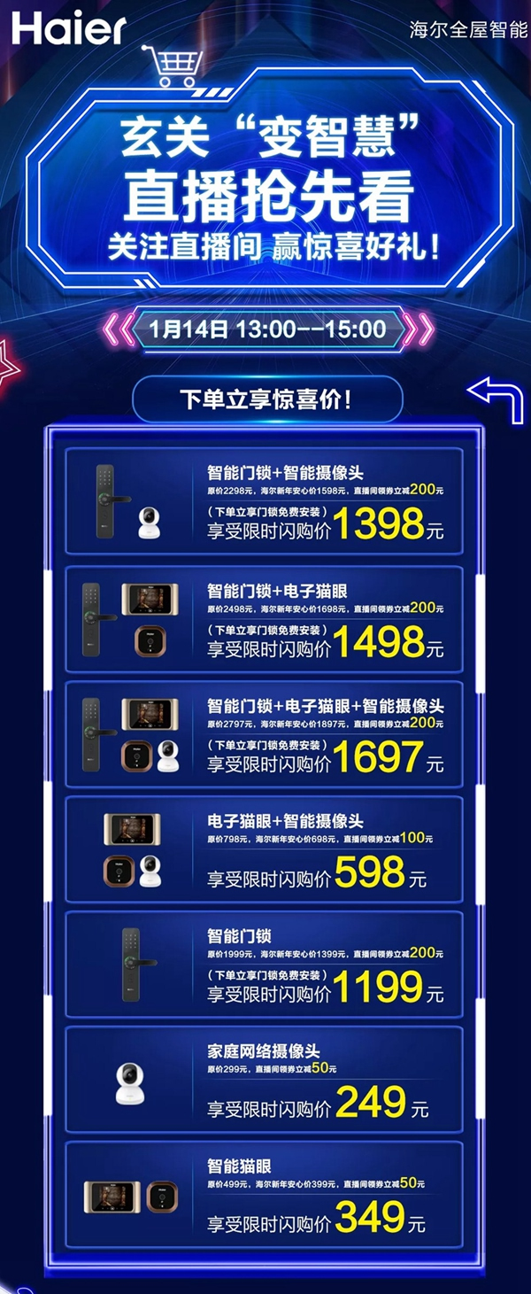 海爾智慧家居火力全開：智慧成套購 安心過大年