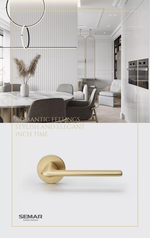  西瑪高端門鎖的太妃金， 盡顯home端裝優(yōu)雅百搭的魅力