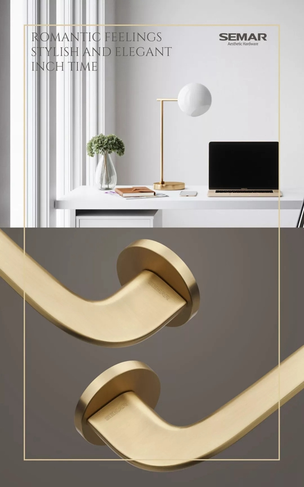  西瑪高端門鎖的太妃金， 盡顯home端裝優(yōu)雅百搭的魅力