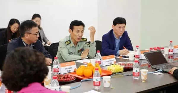 移康智能鎖：閔行區(qū)武裝部部長一行蒞臨我司調(diào)研考察