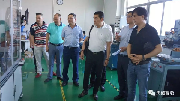 天誠智能鎖迎接上海市室內裝飾行業協會蒞臨考察!