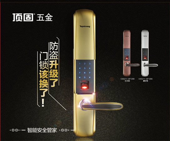 頂固智能門鎖12系列，防盜升級耀世之作