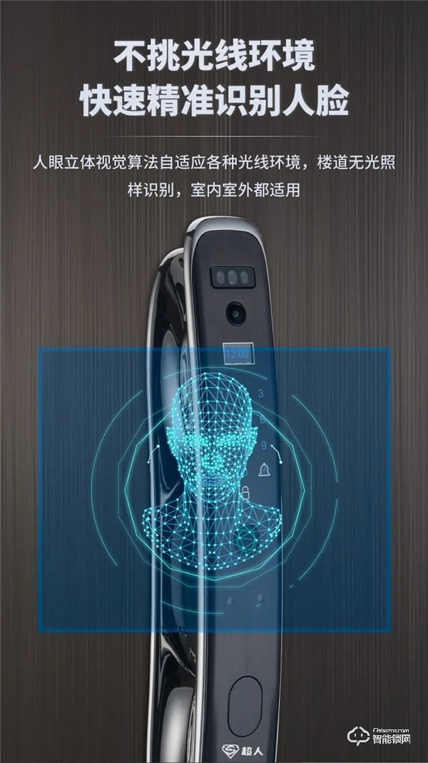 新品｜超人3D人臉智能鎖，刷臉即秒開？開啟智能新時代