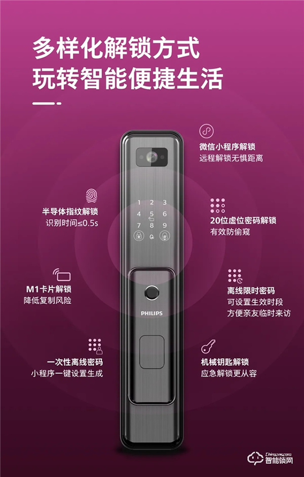 小程序遠(yuǎn)程解鎖!飛利浦DDL301可視智能鎖新品搶先看! 小程序遠(yuǎn)程解鎖!飛利浦DDL301可視智能鎖新品搶先看!