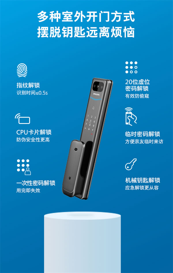 飛利浦智能鎖Alpha-V × 天貓精靈，開啟可視化語音智控新生活