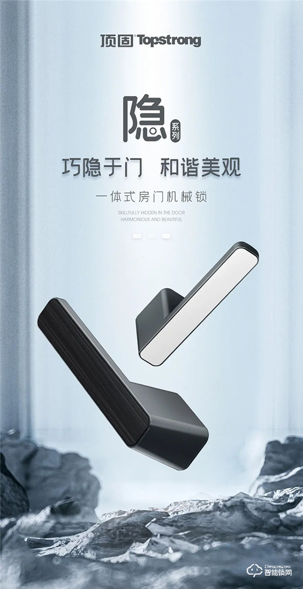 頂固隱系列一體式機械鎖|巧隱于門，和諧美觀