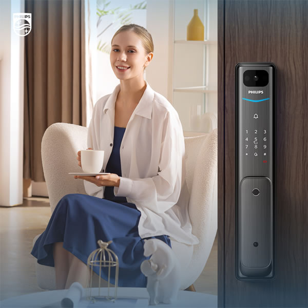 暑假孩子一人在家，有飛利浦智能鎖很安心！