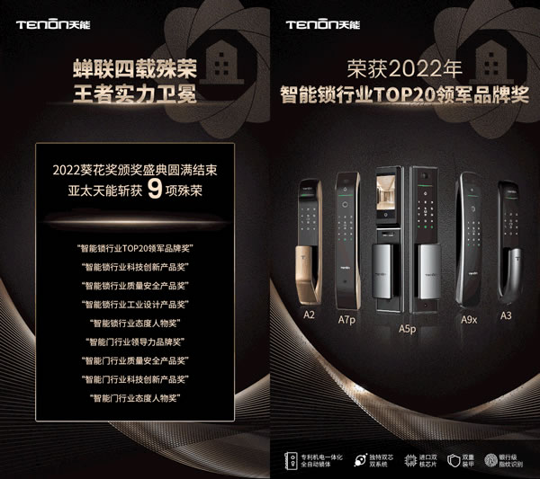 亞太天能斬獲葵花獎9大獎項,四度蟬聯,載譽而歸! 亞太天能斬獲葵花獎9大獎項,四度蟬聯,載譽而歸!