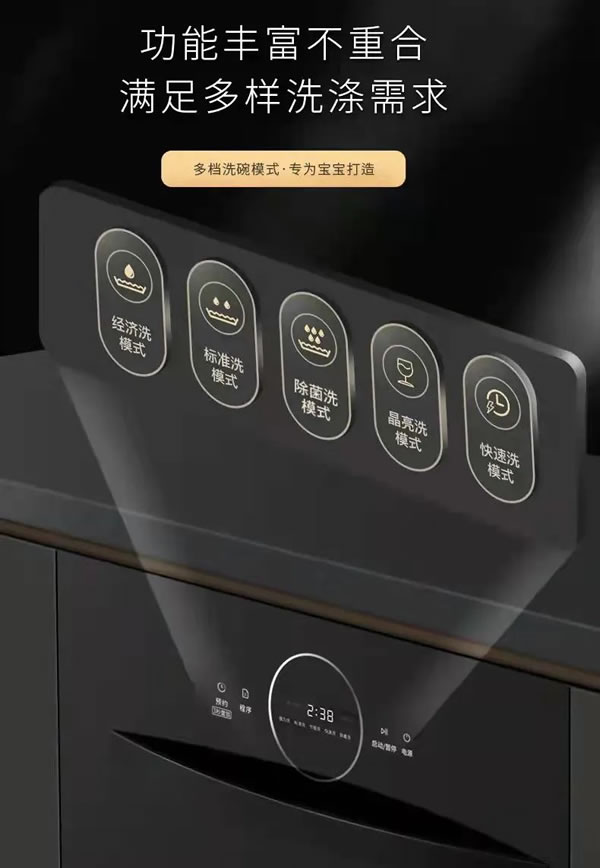 家庭“碗”美大師：榮事達(dá)智能家居嵌入式洗碗機(jī)_3