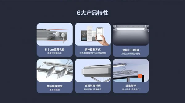 螢石智能家居超薄隱形智能晾衣機MA1 滿足全家晾曬需求_1