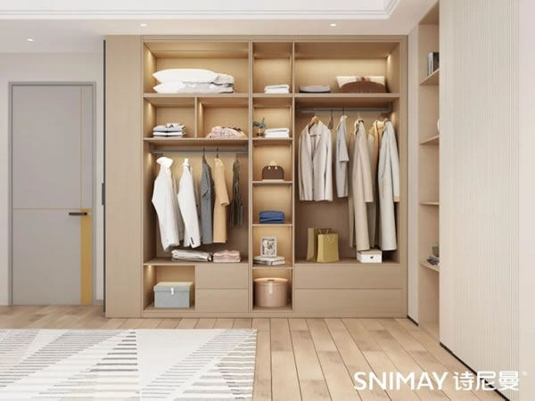 淺指智能鎖定制衣柜案例,輕奢玻璃配衣柜真的絕了_35