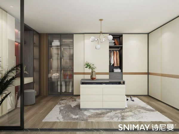 淺指智能鎖定制衣柜案例,輕奢玻璃配衣柜真的絕了_38