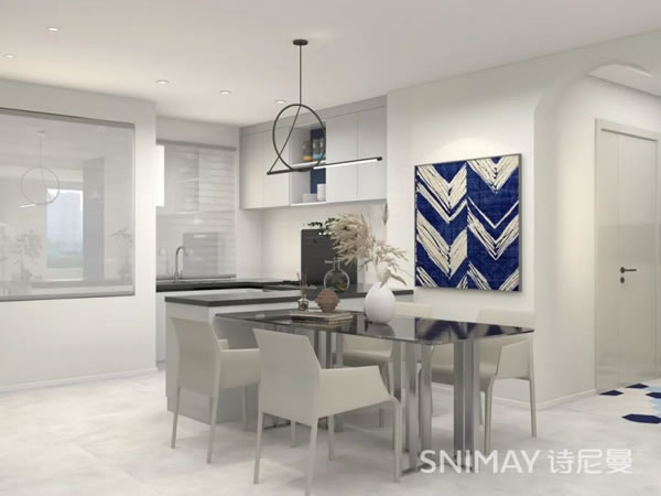 淺指智能鎖98㎡極簡兩居室，打造輕盈質(zhì)感家居_12