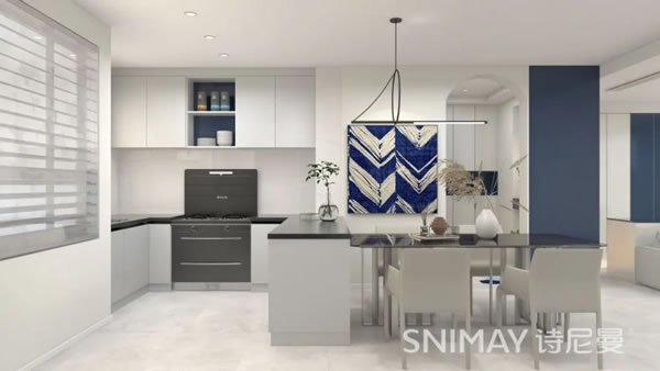 淺指智能鎖98㎡極簡兩居室，打造輕盈質(zhì)感家居_13