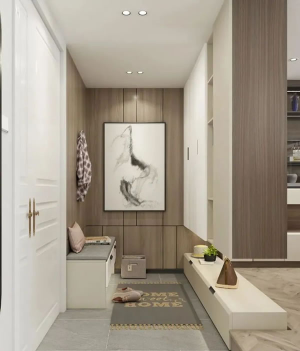 淺指智能鎖玄關柜設計,0.5㎡也能打造完美方案_1