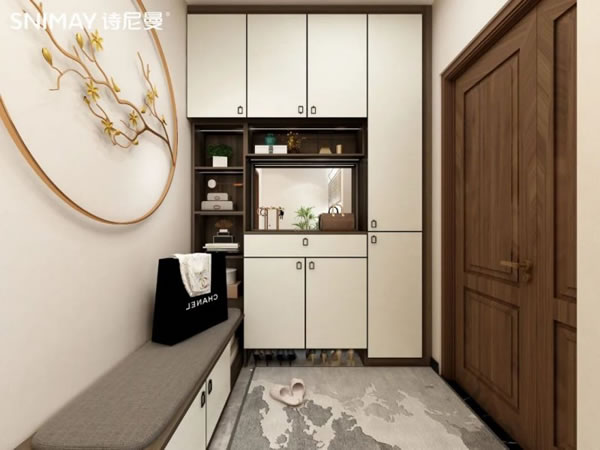 淺指智能鎖玄關柜設計,0.5㎡也能打造完美方案_18