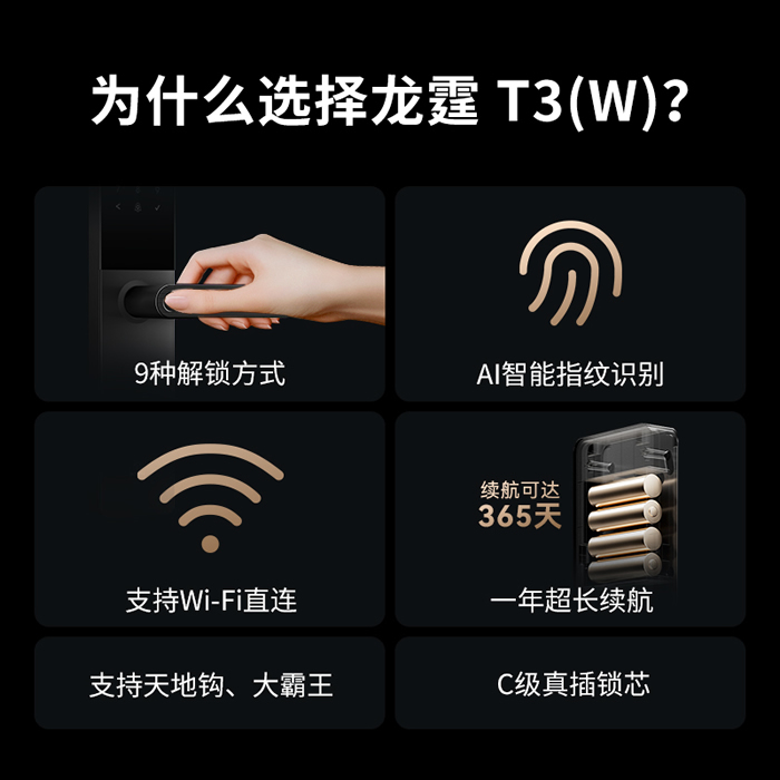 龍?chǎng)悄苕iT3系列首發(fā)，一握即開(kāi)，AI指紋識(shí)別更靈敏